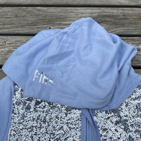 Victoria's Secret PINK Lavender Bling Perfect Zip Hoodie - Picture 12 of 16